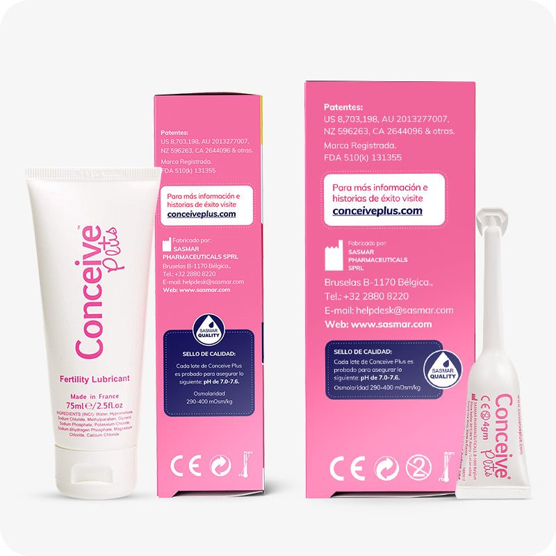 Fertility Lubricant Pack (ES) - Conceive Plus Europe