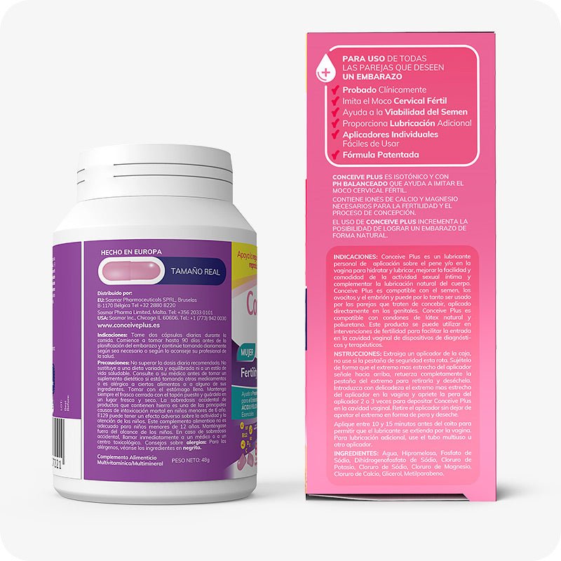 Women's Fertility Support + Applicators (ES) - Conceive Plus Europe